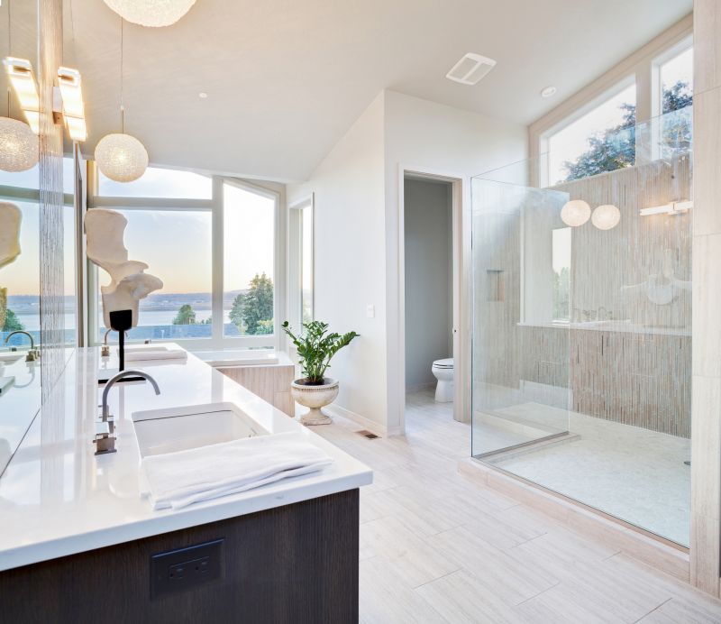 Contemporary Bathroom with Natural Light